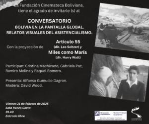 Conversatorio y proyección: Articulo 55 y Miles como María